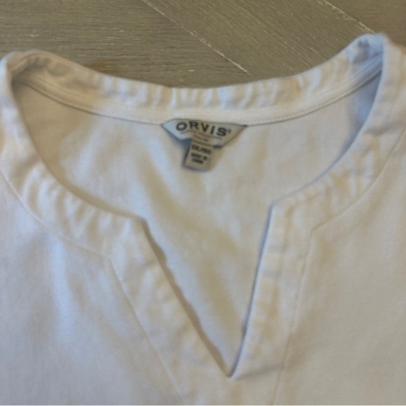 Orvis White Relaxed Fit Blouse - Picture 2 of 5